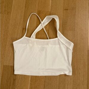 White Strappy Crop Top